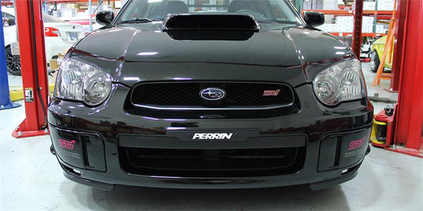 PERRIN 02-05 Subaru WRX/STI/Impreza License Plate Delete - Black - Bull Strap