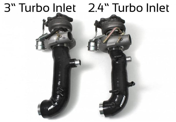 PERRIN 02-07 Subaru WRX / 04-21 STI Turbo Inlet Hose 3in. (For Aftermarket Turbos Only) - Black - Bull Strap