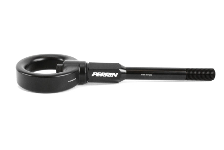 PERRIN 02-07 Subaru WRX/STI Tow Hook Kit (Front) - Flat Black - Bull Strap