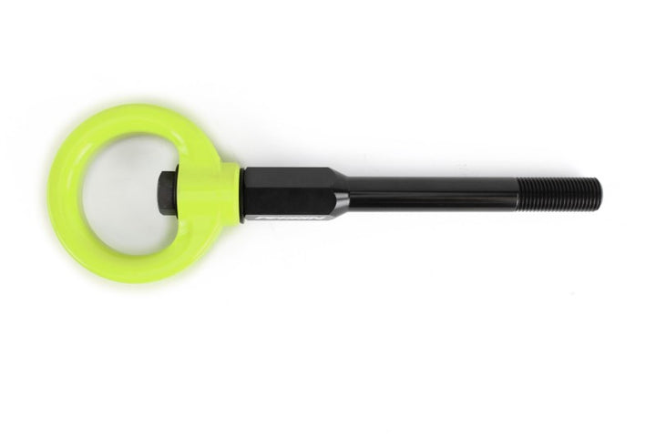 PERRIN 02-07 Subaru WRX/STI Tow Hook Kit (Front) - Neon Yellow - Bull Strap