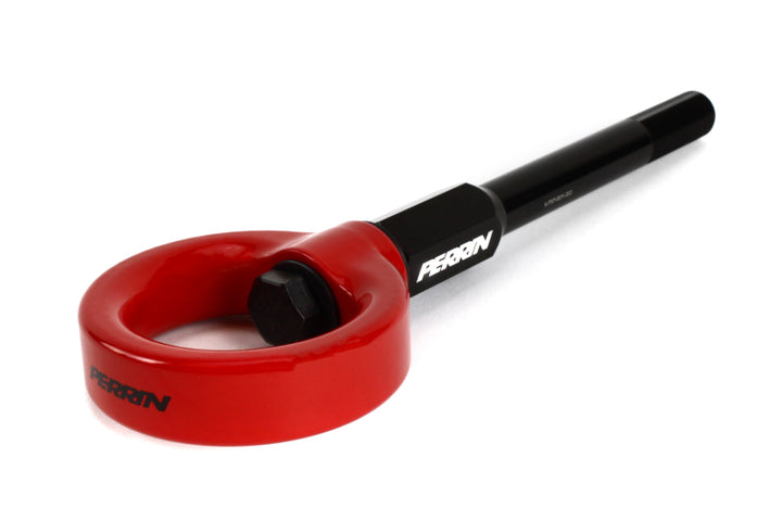 PERRIN 02-07 Subaru WRX/STI Tow Hook Kit (Front) - Red - Bull Strap