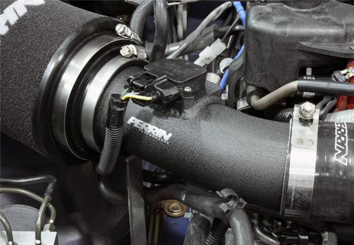 PERRIN 02-07 Subaru WRX/STi / 04-08 Forester XT Short Ram Intake - Black - Bull Strap