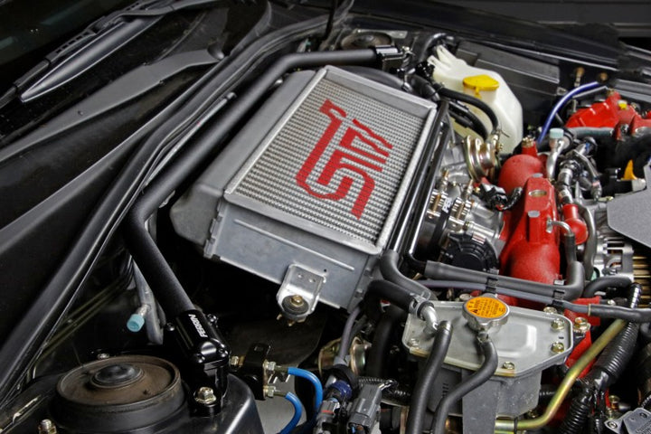 PERRIN 02-07 Subaru WRX/STi/Impreza / 04-08 Forester Front Strut Brace - Neon Yellow - Bull Strap