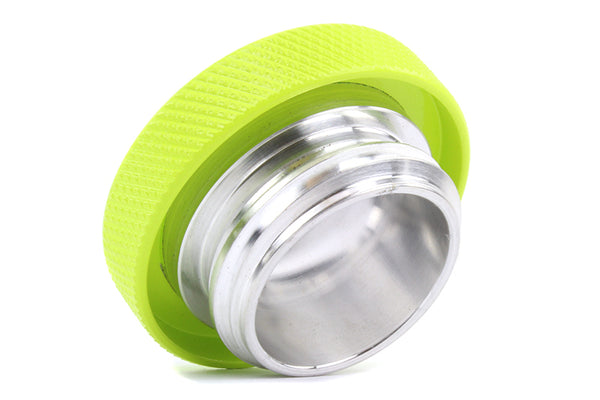 PERRIN 02-25 Subaru Impreza/WRX/STI & 13-25 Crosstrek/BRZ/FR-S/GR86/GR86 Oil Fill Cap - Neon Yellow - Bull Strap
