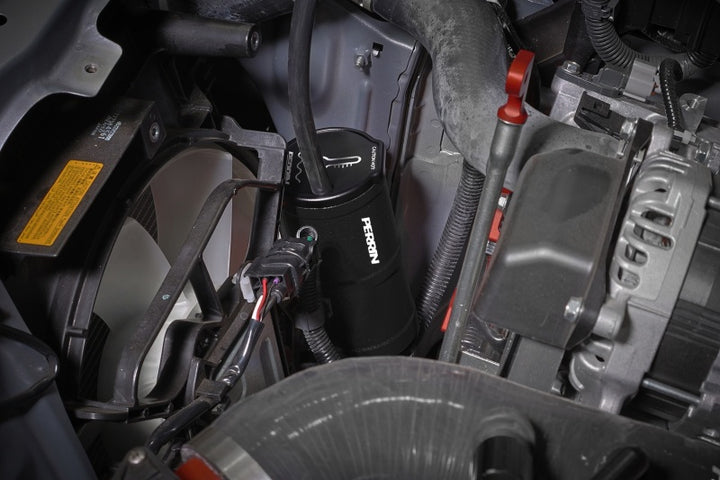 PERRIN 02-25 Subaru WRX / 04-21 STI / 13-25 BRZ/GR86/FRS/86 Coolant Overflow Tank - Black - Bull Strap