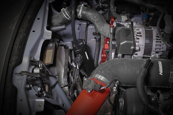 PERRIN 02-25 Subaru WRX / 04-21 STI / 13-25 BRZ/GR86/FRS/86 Coolant Overflow Tank - Black - Bull Strap