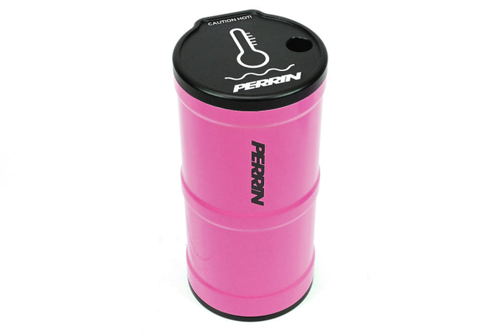 PERRIN 02-25 Subaru WRX / 04-21 STI / 13-25 BRZ/GR86/FRS/86 Coolant Overflow Tank - Hyper Pink - Bull Strap