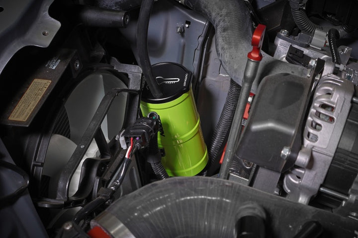 PERRIN 02-25 Subaru WRX / 04-21 STI / 13-25 BRZ/GR86/FRS/86 Coolant Overflow Tank - Neon Yellow - Bull Strap