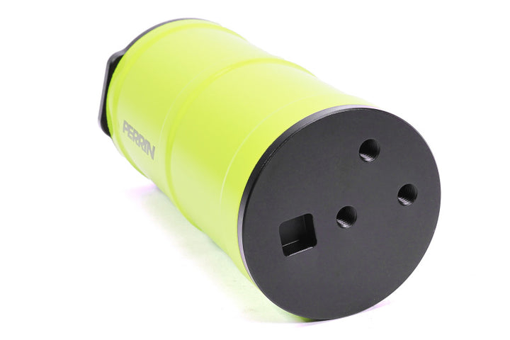 PERRIN 02-25 Subaru WRX / 04-21 STI / 13-25 BRZ/GR86/FRS/86 Coolant Overflow Tank - Neon Yellow - Bull Strap