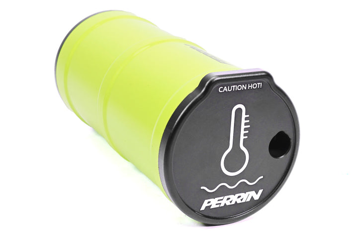 PERRIN 02-25 Subaru WRX / 04-21 STI / 13-25 BRZ/GR86/FRS/86 Coolant Overflow Tank - Neon Yellow - Bull Strap