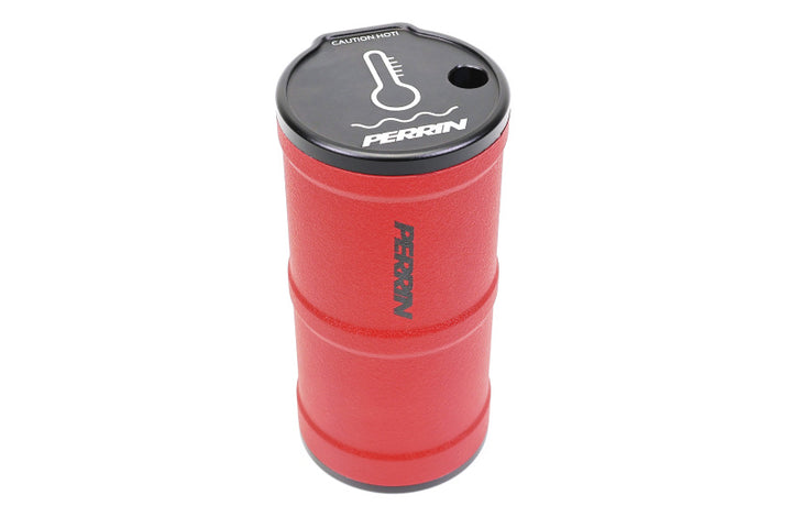 PERRIN 02-25 Subaru WRX / 04-21 STI / 13-25 BRZ/GR86/FRS/86 Coolant Overflow Tank - Red - Bull Strap