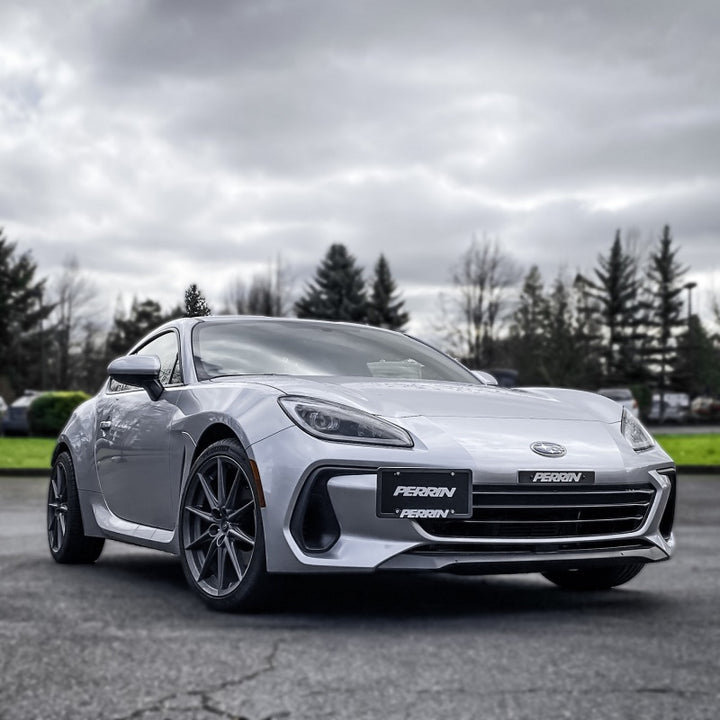 PERRIN 06-17 Subaru WRX/STI & 14-18 Forester / 22-25 BRZ/GR86 License Plate Delete - Blk - Bull Strap