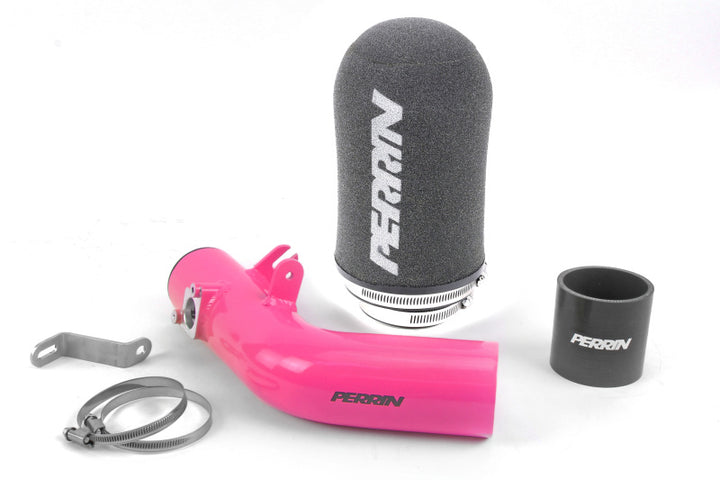 PERRIN 08-14 Subaru WRX / 08-15 STI Cold-Air Intake - Hyper Pink - Bull Strap