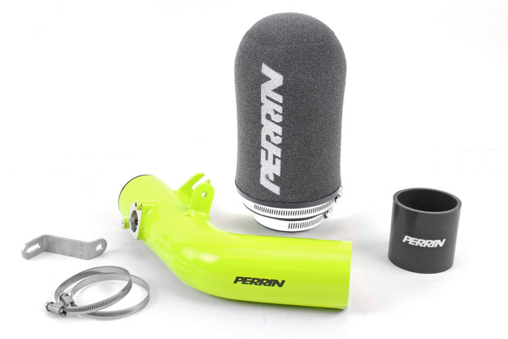 PERRIN 08-14 Subaru WRX / 08-15 STI Cold-Air Intake - Neon Yellow - Bull Strap