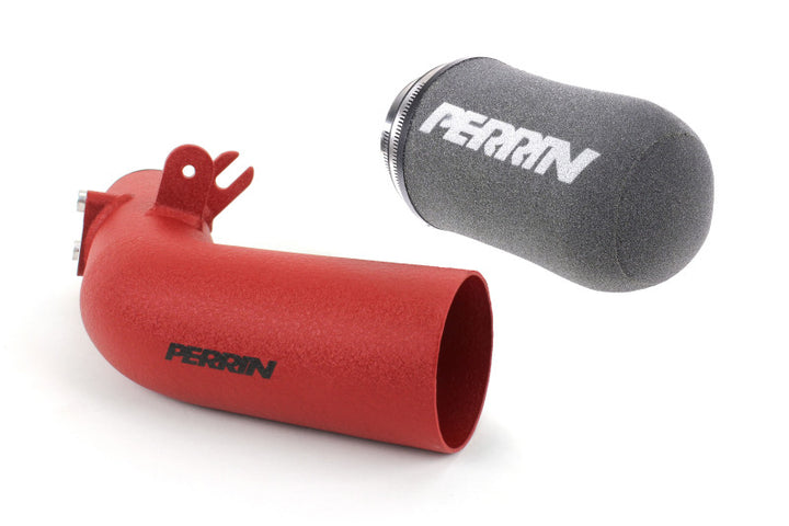PERRIN 08-14 Subaru WRX / 08-15 STI Cold-Air Intake - Red - Bull Strap