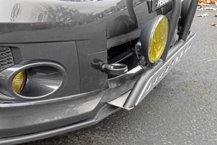 PERRIN 08-14 Subaru WRX & STI / 08-11 Impreza / 05-09 Legacy Tow Hook Kit (Front) - Flat Black - Bull Strap