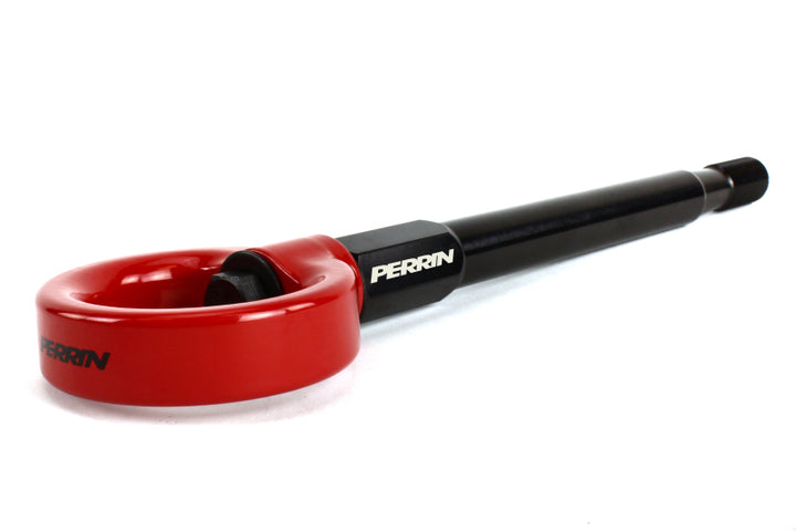 PERRIN 08-14 Subaru WRX & STI / 08-11 Impreza / 05-09 Legacy Tow Hook Kit (Front) - Red - Bull Strap