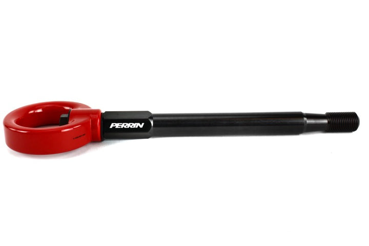 PERRIN 08-14 Subaru WRX & STI / 08-11 Impreza / 05-09 Legacy Tow Hook Kit (Front) - Red - Bull Strap