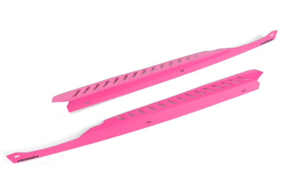 PERRIN 08-14 Subaru WRX/STI / 08-11 Impreza Fender Shroud Set - Hyper Pink - Bull Strap