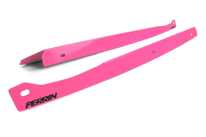 PERRIN 08-14 Subaru WRX/STI / 08-11 Impreza Fender Shroud Set - Hyper Pink - Bull Strap