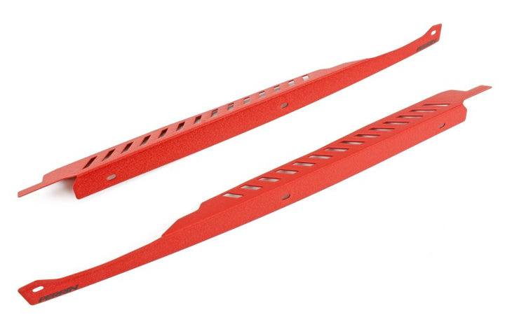 PERRIN 08-14 Subaru WRX/STI / 08-11 Impreza Fender Shroud Set - Red - Bull Strap