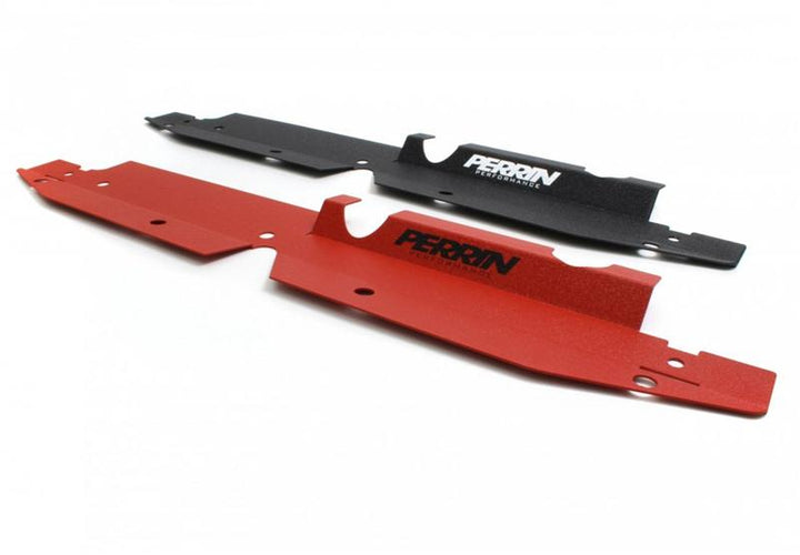 PERRIN 08-14 Subaru WRX & STI / 08-11 Impreza Radiator Shroud - Black - Bull Strap
