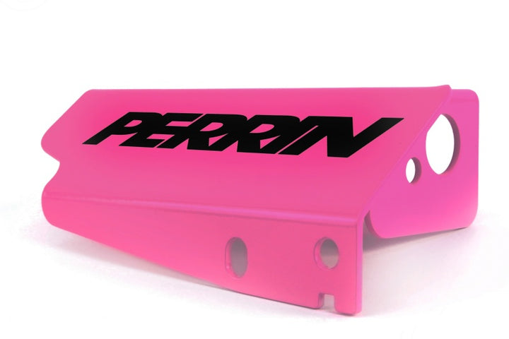 PERRIN 08-21 Subaru STI Boost Control Solenoid Cover - Hyper Pink - Bull Strap