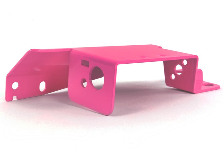 PERRIN 08-21 Subaru STI Boost Control Solenoid Cover - Hyper Pink - Bull Strap
