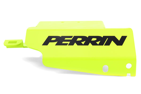PERRIN 08-21 Subaru STI Boost Control Solenoid Cover - Neon Yellow - Bull Strap