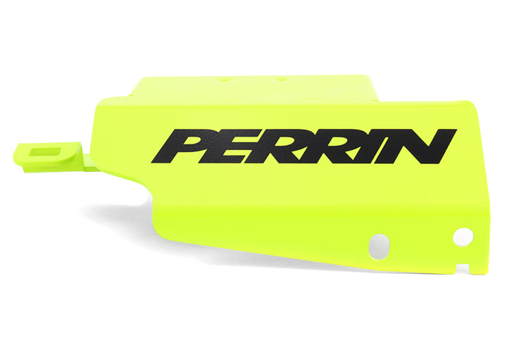 PERRIN 08-21 Subaru STI Boost Control Solenoid Cover - Neon Yellow - Bull Strap