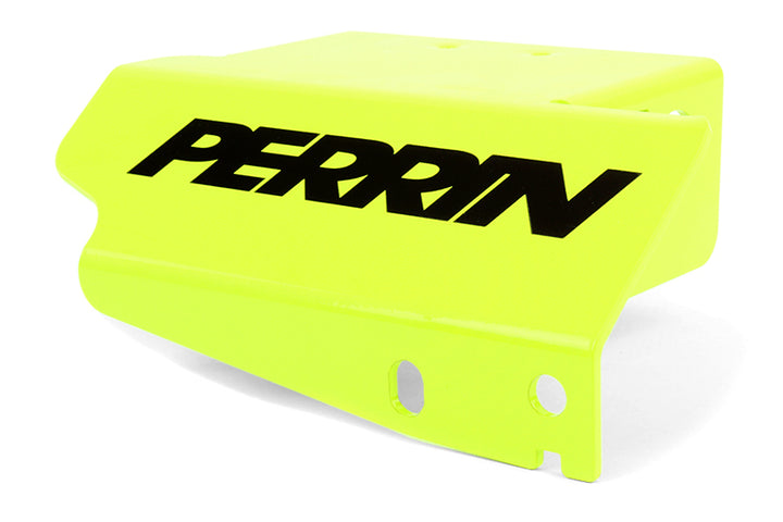 PERRIN 08-21 Subaru STI Boost Control Solenoid Cover - Neon Yellow - Bull Strap