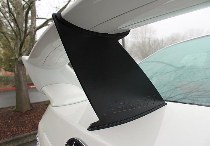 PERRIN 11-14 Subaru STI Wing Stabilizer - Black (Sedan Only) - Bull Strap