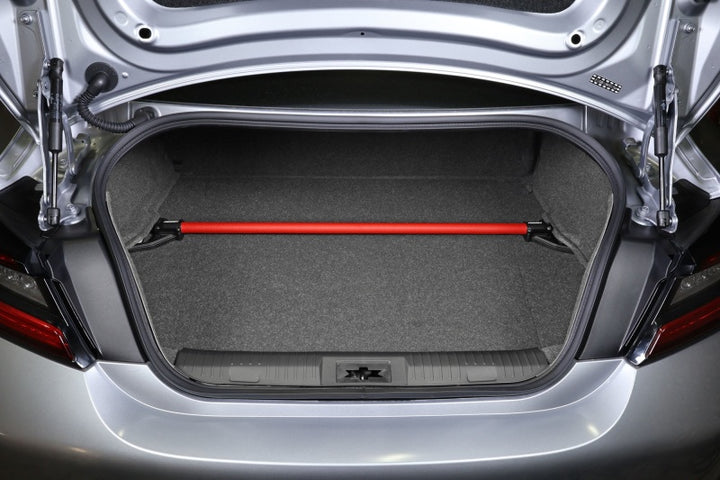 PERRIN 13-25 BRZ/FR-S/86/GR86 Rear Shock Tower Brace - Red - Bull Strap