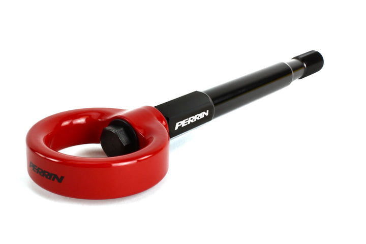 PERRIN 13-25 Subaru BRZ / 13-20 Scion FRS & Toyota 86 / 22-25 GR86 Tow Hook Kit (Rear) - Red - Bull Strap