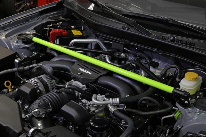 PERRIN 13-25 Subaru BRZ / Toyota GR86/86 / Scion FR-S Front Strut Brace - Neon Yellow - Bull Strap