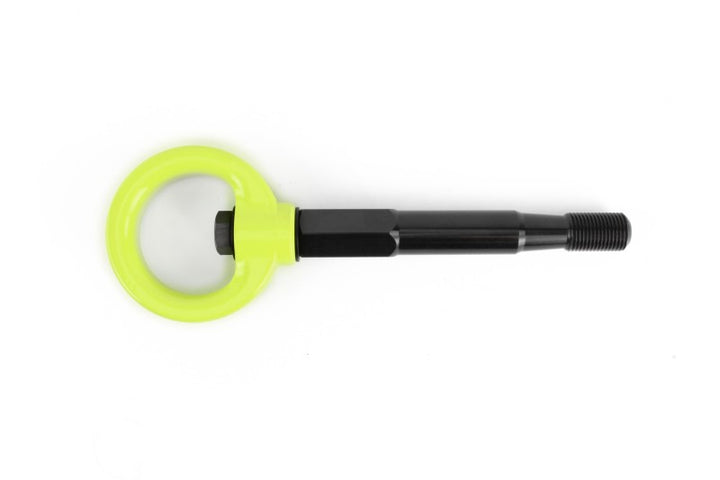 PERRIN 15-17 Subaru WRX & STI / 13-17 Crosstrek / 12-16 Impreza Tow Hook Kit (Front) - Neon Yellow - Bull Strap