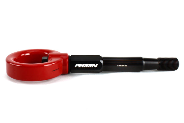 PERRIN 15-17 Subaru WRX & STI / 13-17 Crosstrek / 12-16 Impreza Tow Hook Kit (Front) - Red - Bull Strap