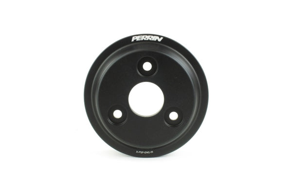 PERRIN 15-21 Subaru WRX / 18-20 Crosstrek / 14-18 FXT Lightweight Water Pump Pulley - Blk - Bull Strap