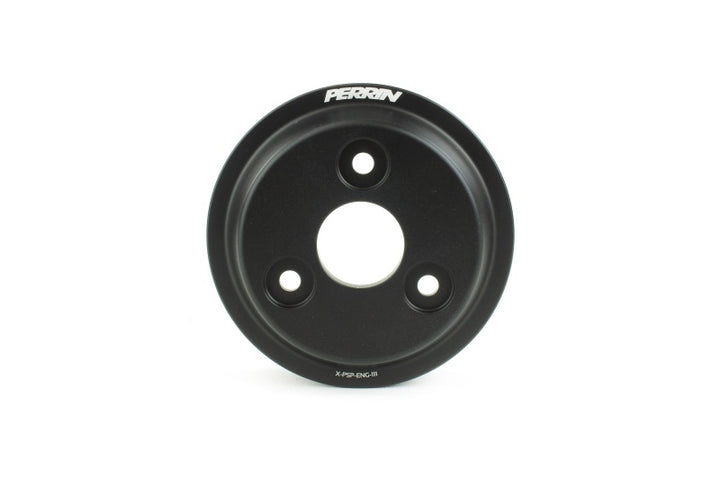PERRIN 15-21 Subaru WRX / 18-20 Crosstrek / 14-18 FXT Lightweight Water Pump Pulley - Blk - Bull Strap