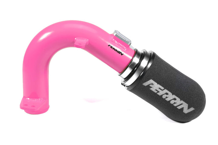 PERRIN 15-21 Subaru WRX Cold-Air Intake w/Heatshield - Hyper Pink - Bull Strap