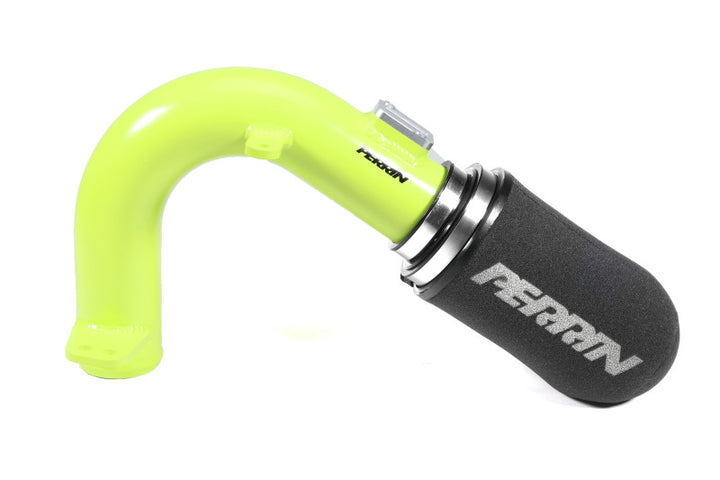 PERRIN 15-21 Subaru WRX Cold-Air Intake w/Heatshield - Neon Yellow - Bull Strap