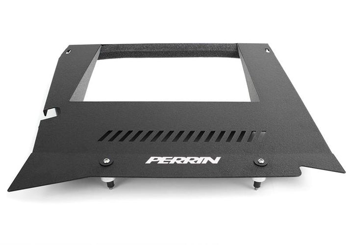 PERRIN 15-21 Subaru WRX Engine Cover Kit (Intercooler & Pulley Covers Incl.) - Black - Bull Strap