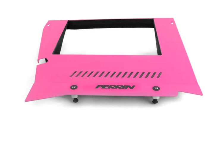 PERRIN 15-21 Subaru WRX Engine Cover Kit (Intercooler & Pulley Covers Incl.) - Hyper Pink - Bull Strap