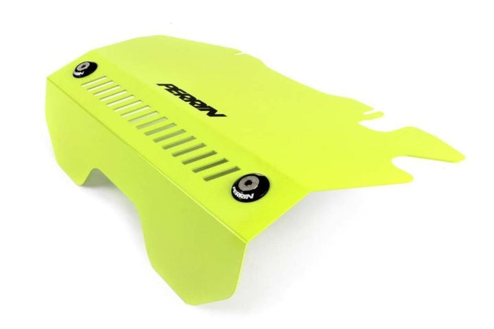 PERRIN 15-21 Subaru WRX Engine Cover Kit (Intercooler & Pulley Covers Incl.) - Neon Yellow - Bull Strap