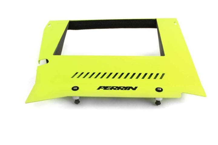 PERRIN 15-21 Subaru WRX Engine Cover Kit (Intercooler & Pulley Covers Incl.) - Neon Yellow - Bull Strap