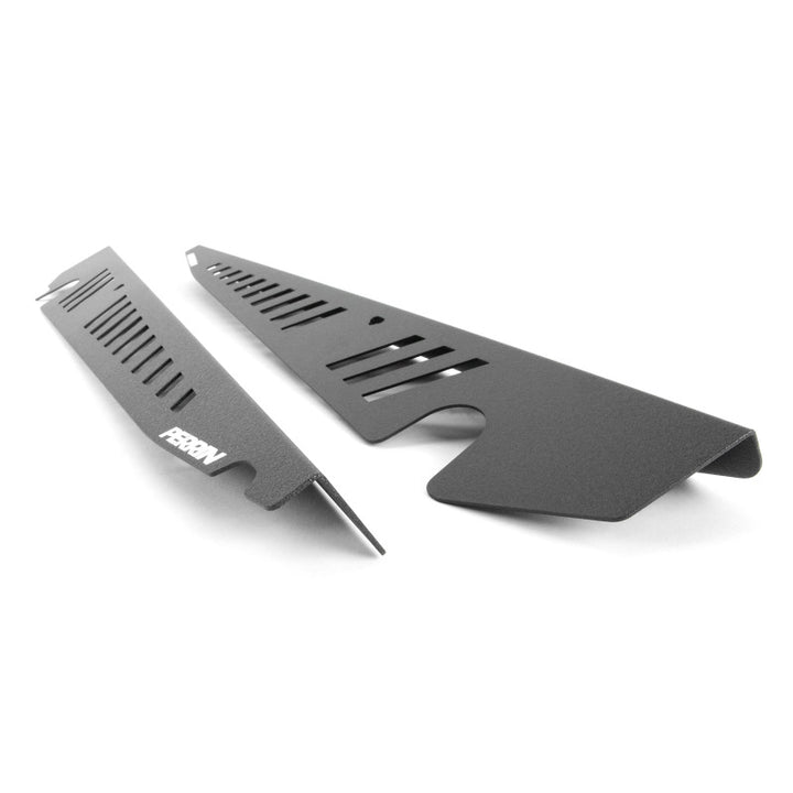 PERRIN 15-21 Subaru WRX/STI Fender Shroud Set - Black - Bull Strap