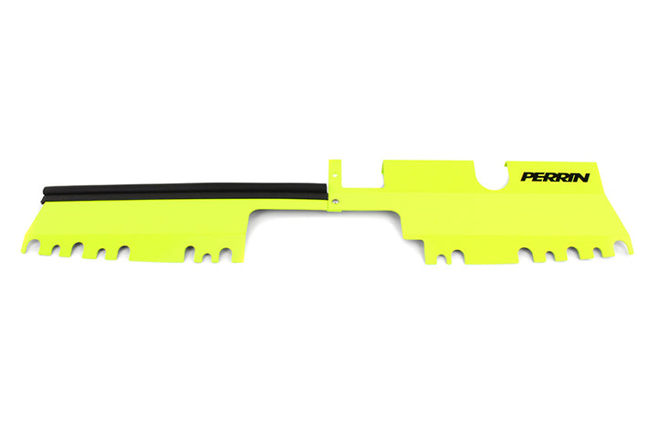 PERRIN 15-21 Subaru WRX/STI Radiator Shroud (With/Without OEM Intake Scoop) - Neon Yellow - Bull Strap