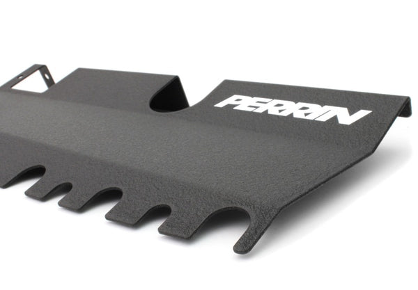 PERRIN 15-21 Subaru WRX/STI Radiator Shroud (Without OEM Intake Scoop) - Black - Bull Strap