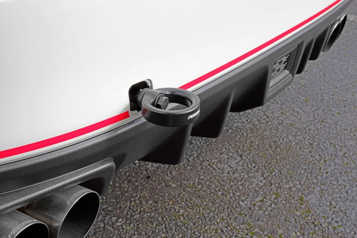 PERRIN 15-21 Subaru WRX/STI Tow Hook Kit (Rear) - Black - Bull Strap