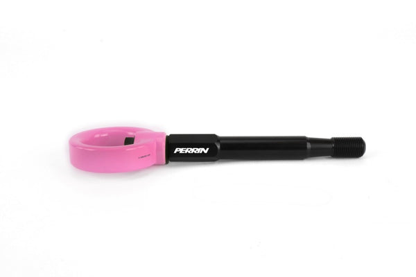 PERRIN 15-21 Subaru WRX/STI Tow Hook Kit (Rear) - Hyper Pink - Bull Strap